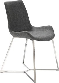 Ciemnoszare krzesło z tkaniny 4009 ANGEL CERDA