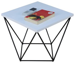 Minimalistyczny stolik kawowy biały + czarny N6-N08