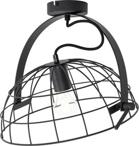 Industrialna lampa sufitowa czarna 35 cm regulowana - Hanze