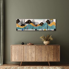 Obraz graficzny z jeleniem (170x50 cm)