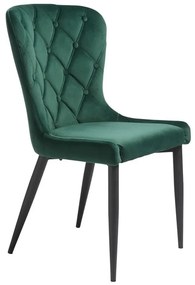 Zielone aksamitne krzesło Granby – Unique Furniture