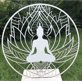 Malowidło ścienne mandala i Budda - POKÓJ