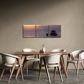 Obraz - Równowaga (z zegarem) (90x30 cm)