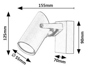 Rabalux 73043 lampa ścienna punktowa Maximilian
