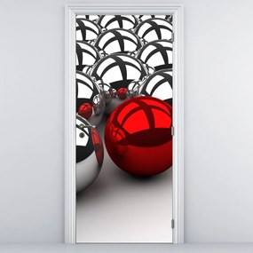 Fototapeta na drzwi - Błyszczące kulki (95x205cm)