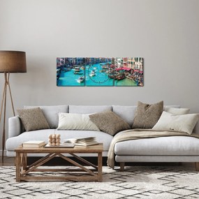Obraz  - Canal Grande, Wenecja, Włochy (z zegarem) (90x30 cm)