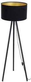 Lampa stojąca STANDART 1xE27/60W/230V czarna/wenge