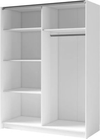 Szafa Przesuwna RANOR 200,6 cm z Lustrem Szafa Dwudrzwiowa, Dąb artisan