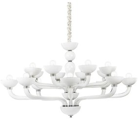 Ideal Lux - Żyrandol na łańcuchu CASANOVA 16xE14/40W/230V śr. 120 cm biały