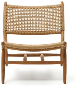 Drewniany fotel ogrodowy w naturalnym kolorze Codolar – Kave Home