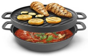 Żeliwna patelnia do grillowania ø 30 cm Massive – Tescoma