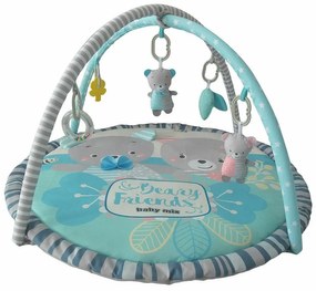 Kocyk do zabawy Baby Mix Teddy Bears friends, 90 x60 cm