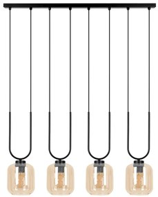 Wisząca lampa ze szklanymi kloszami beżowa M4-L41