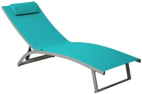 Łóżko plażowe Summer 5-pozycyjne turkus PATIO