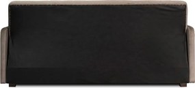 Sofa z Funkcją Spania PORTO Wersalka Rozkładana Dwuosobowa Beżowa Nowoczesna do Salonu