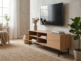 Szafka RTV VALMOR 140x40 cm, dekor dąb