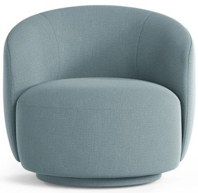 Jasnoniebieski obrotowy fotel Letizia – Micadoni
