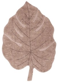 Różowy bawełniany dywan dziecięcy tkany ręcznie odpowiedni do prania 120x180 cm Monstera Vintage Nude – Lorena Canals