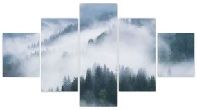 Obraz - Drzewa we mgle (125x70 cm)