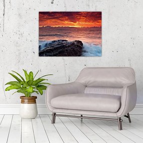 Obraz na szkle - morze (70x50 cm)