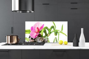 Szkło do Kuchni na Ścianę Subtelny Rozkwit Natury