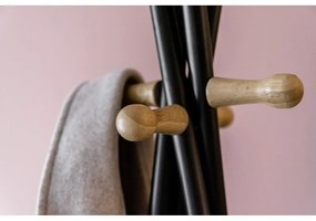 Czarny metalowy wieszak Loft – Wenko
