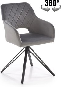 Krzesło do jadalni z obracanym siedziskiem K535 Halmar