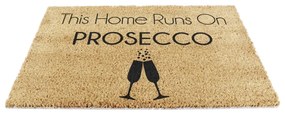 Wycieraczka z włókna kokosowego 40x60 cm This Home Runs On Prosecco – Artsy Doormats