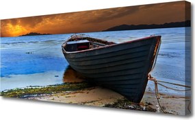 Obraz canvas Łodzie na Piaszczystym Brzegu