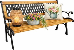 Klasyczna ławka do ogrodu z oparciem E3-Z76