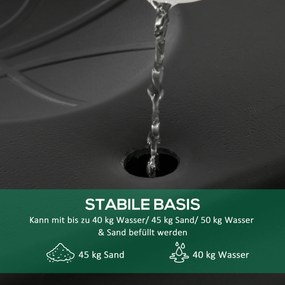 Stojak do koszykówki HOMCOM z kółkami rolowany 260-310 cm ze stali regulowanej wysokości