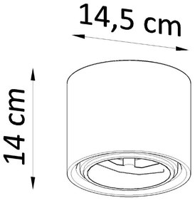 Biała lampa sufitowa ø 14,5 cm Roxa – Nice Lamps