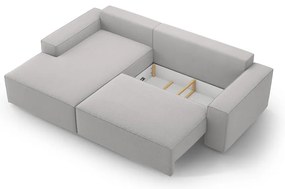 Jasnoszary rozkładany narożnik (lewostronny) Jodie – Micadoni Home