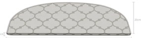 Kremowe dywaniki na schody zestaw 16 szt. 20x65 cm Madalyon – Vitaus