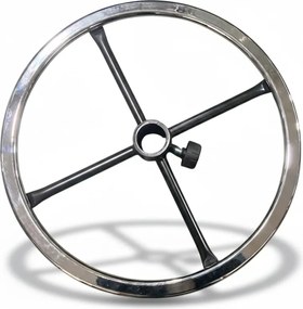 Pierścień podporowy, do krzeseł roboczych, stal chromowana, 460 mm