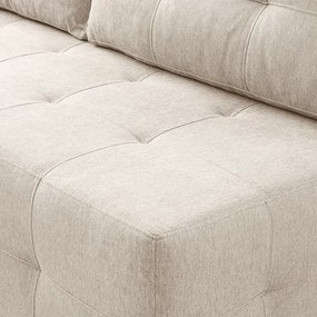 Sofa z Funkcją Spania MORANA Kremowa Nowoczesna