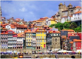 Obraz - Ribeira, Portugalia (70x50 cm)