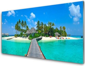 Szkło Ozdobne do Kuchni Rajskie Wakacje pod Palmami