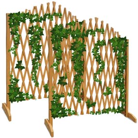 Gardebruk Kratka drewniana ROSEMARY na kwiaty, 200x107cm, naturalny brąz