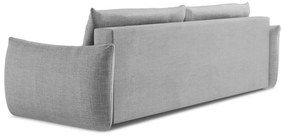 Jasnoszara rozkładana sofa 230 cm Leila – Makamii
