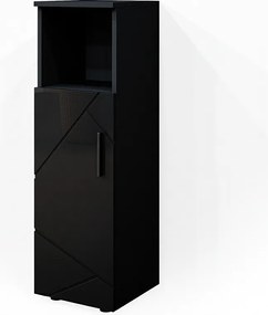 Szafka Midi antracyt wysoki połysk 30x30x95 irma