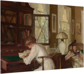 Obraz - Edmund Tarbell, Josephine and Mercie, reprodukcje (70x50 cm)