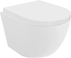 Mexen Lena miska wc Rimless z deską wolnoopadającą twarda, duroplast, biała połysk - 30220200