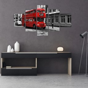 Obraz - Londyn z autobusem (125x70 cm)