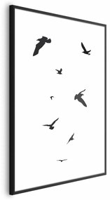 Plakat Wieczorny lot 21x30 cm z ramą czarną bez marginesu ARTGEIST B