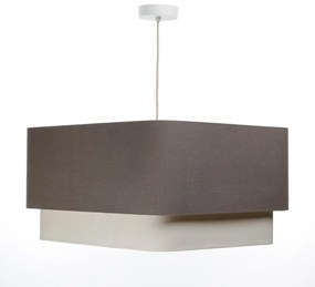 Lampa wisząca KWADRO DUO 003 51x47cm brązowa/kremowa BPS KONCEPT