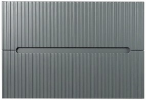 Szafka łazienkowa wisząca  ryflowana szara - 80 cm - PAVANI