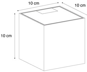 Zewnetrzna Zewnętrzna lampa ścienna rdzawobrązowa z 2 żarówkami LED IP65 Solarna - Charlene Nowoczesny Oswietlenie zewnetrzne