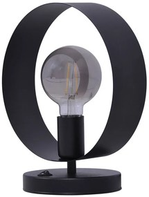 Czarna industrialna lampa stołowa - S904 C2-H78