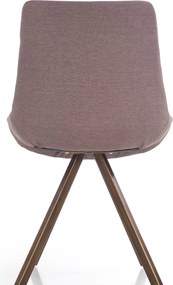 Krzesło tapicerowane tkaniną na stalowych nogach K290